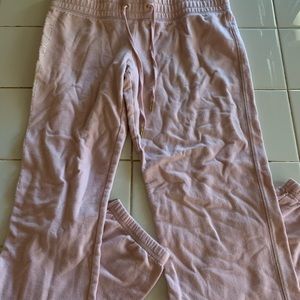 Women Juicy Couture Low Waited Pink Gold Sweats- Medium